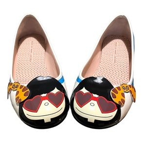 Marc By Marc Jacobs Miss Marc Patent Leather Ballet Flats Shoes, Women’s Size 40